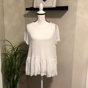 Abound Sheer Peplum Tee